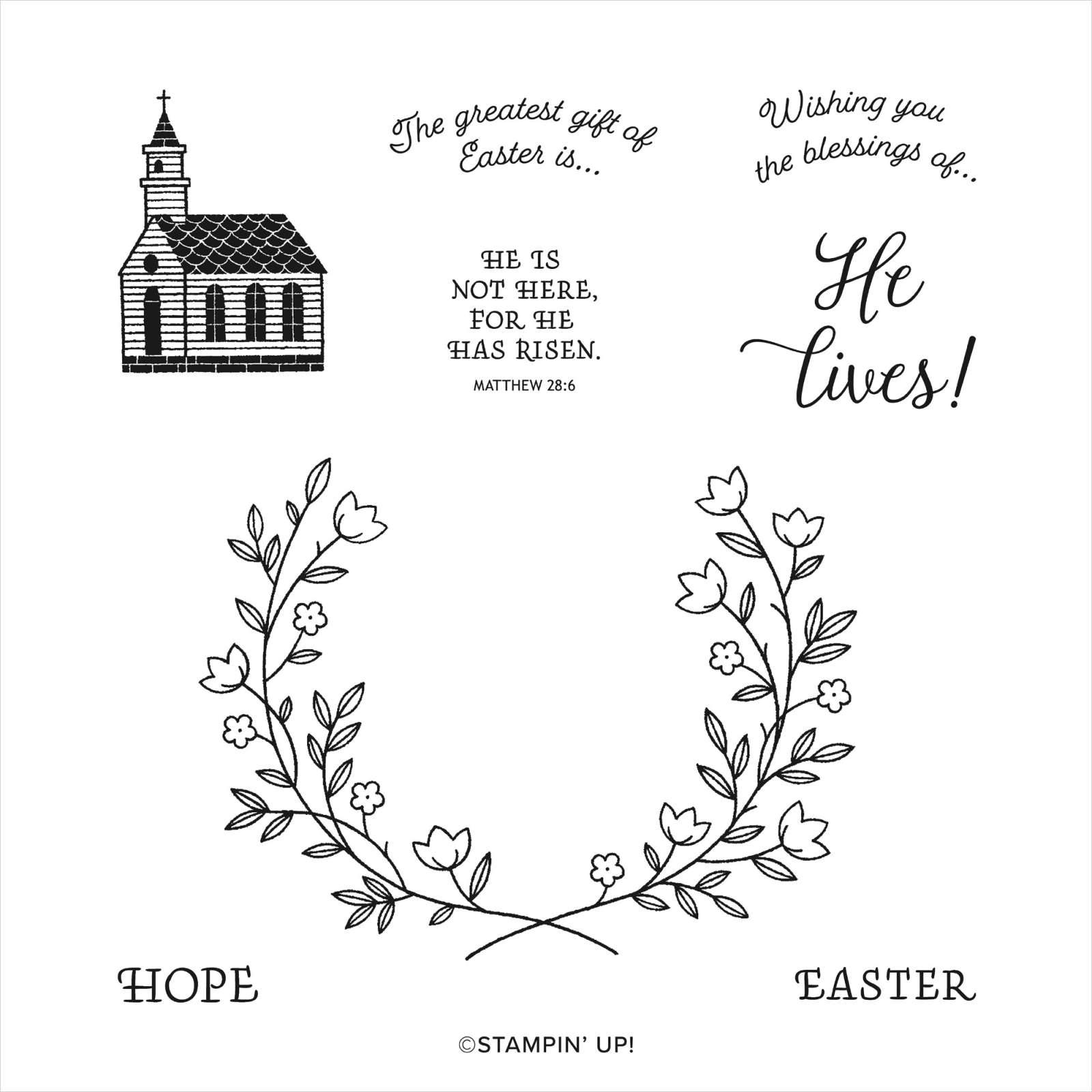 GIFT OF HOPE CLING STAMP SET