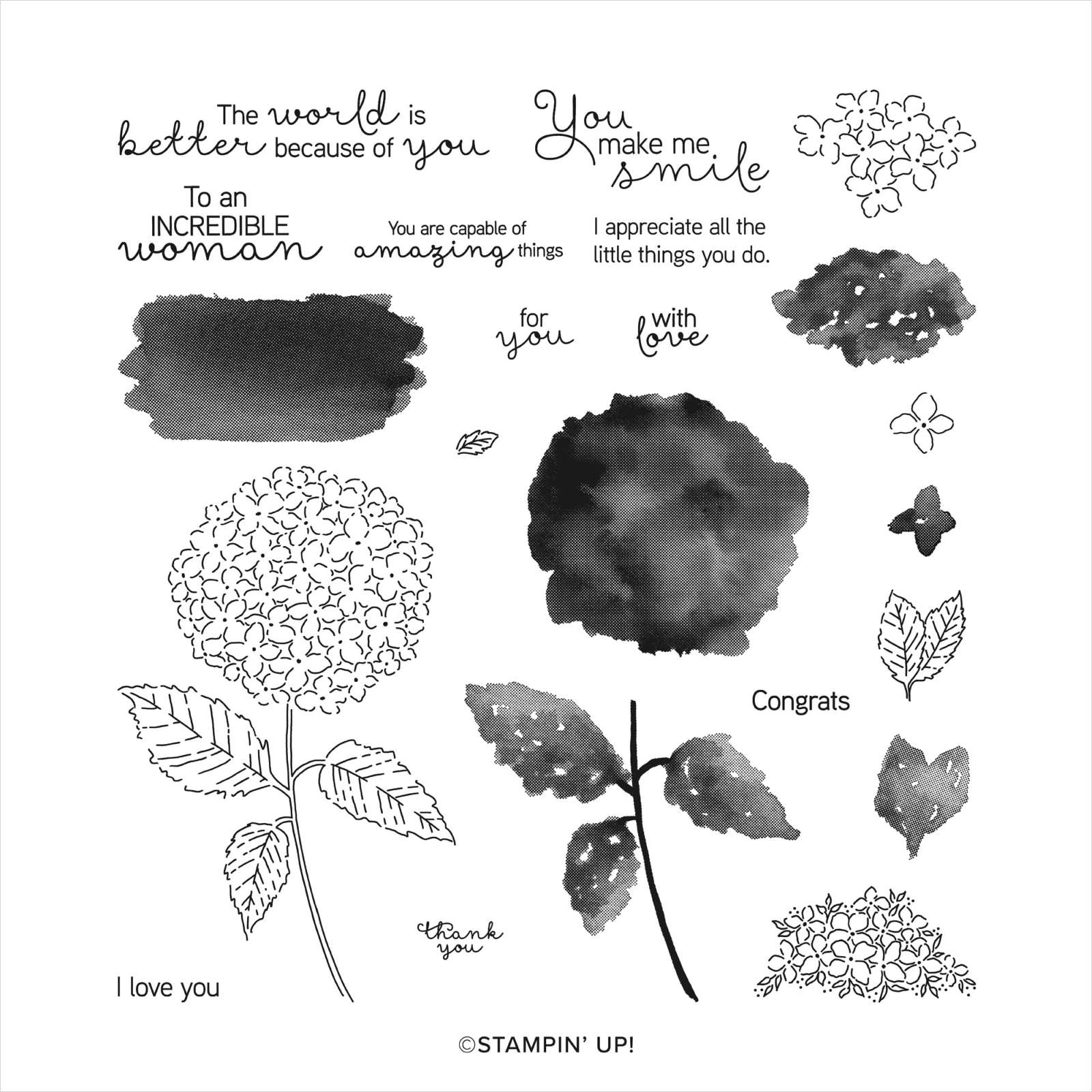 HYDRANGEA HAVEN PHOTOPOLYMER STAMP SET