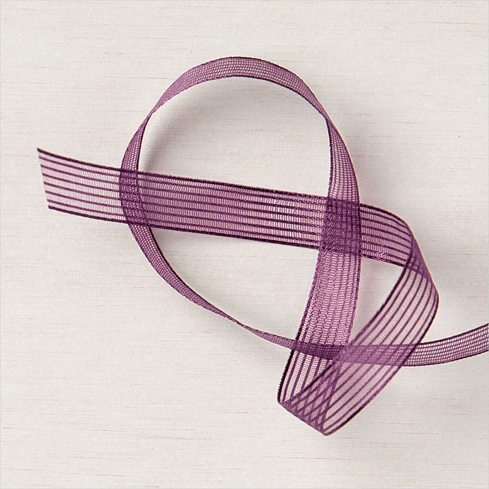 BLACKBERRY BLISS 3/8" (1 CM) STRIPED RIBBON