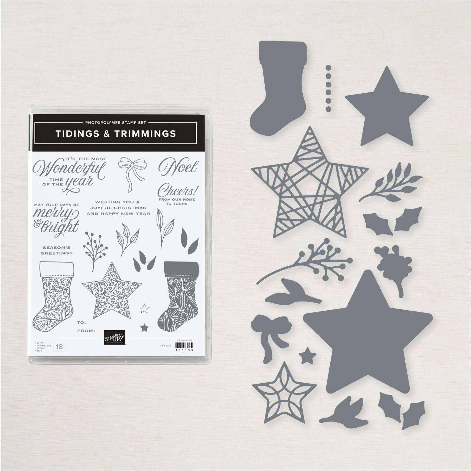 Stampin Up Tidings Trimmings Bundle English