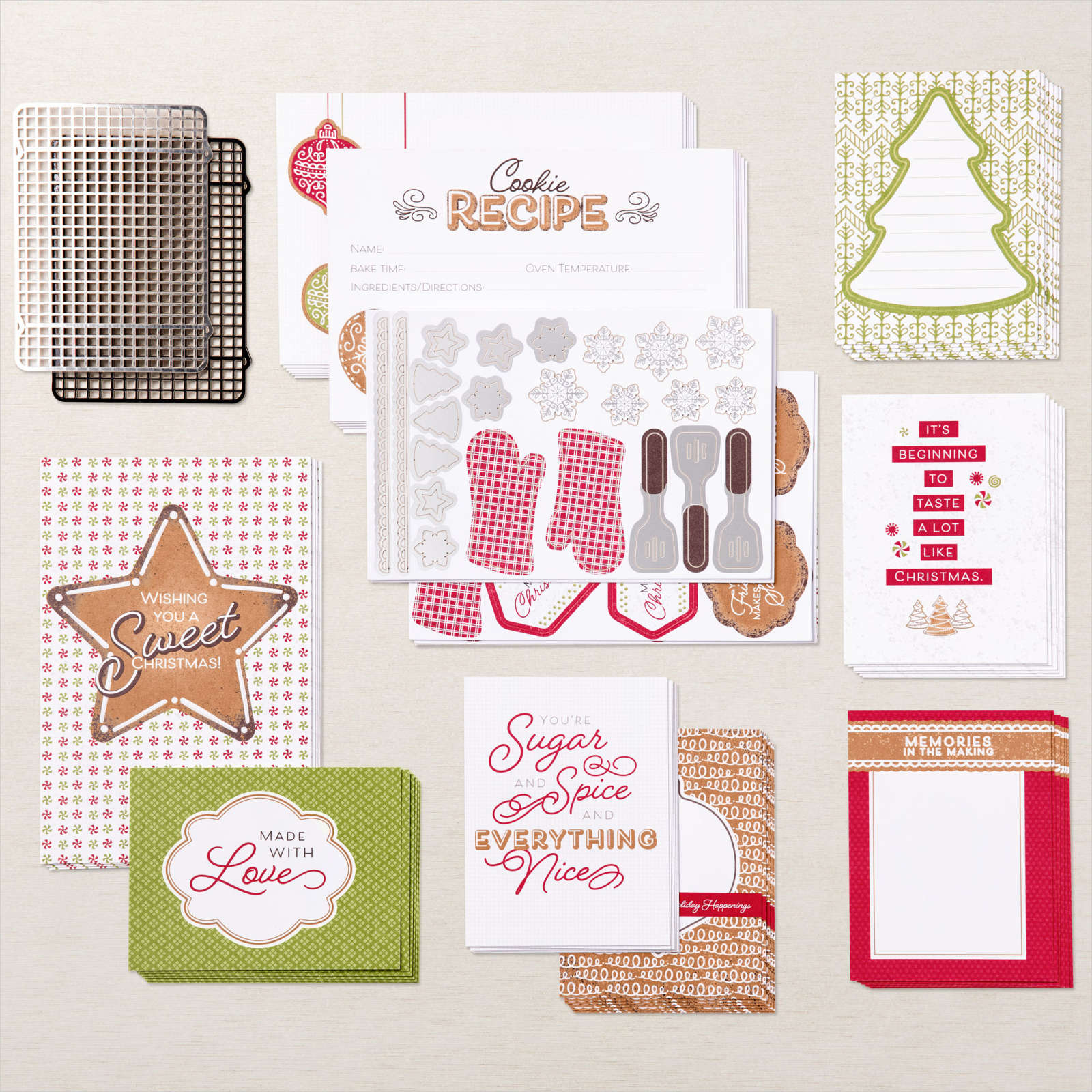 GINGERBREAD & PEPPERMINT MEMORIES & MORE CARD PACK