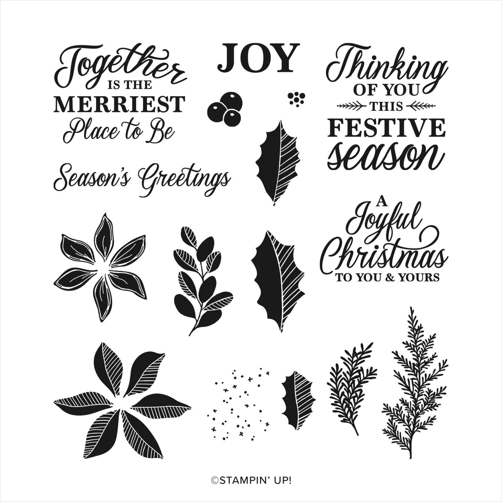 MERRIEST MOMENTS PHOTOPOLYMER STAMP SET (ENGLISH)