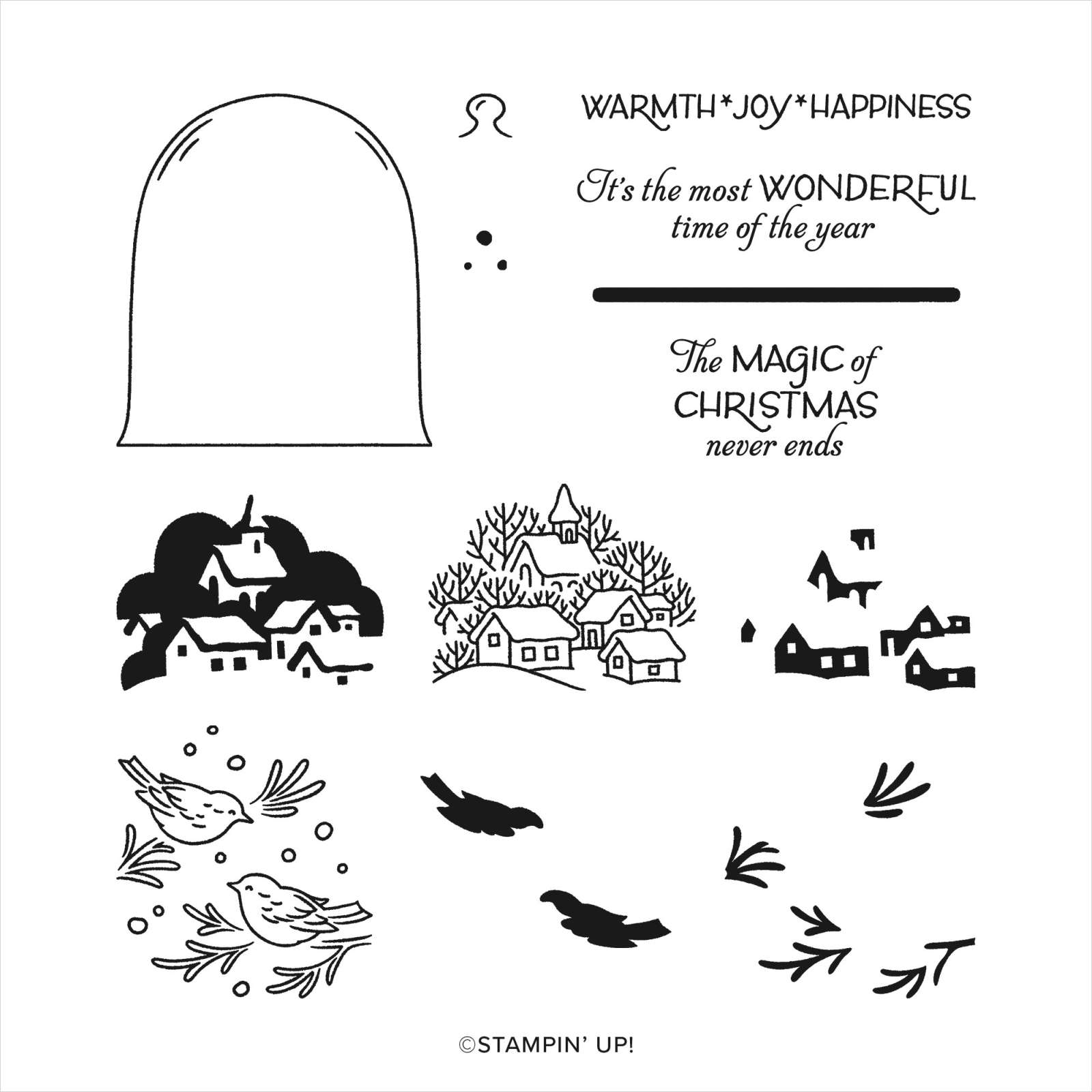 CLASSIC CLOCHE PHOTOPOLYMER STAMP SET (ENGLISH)
