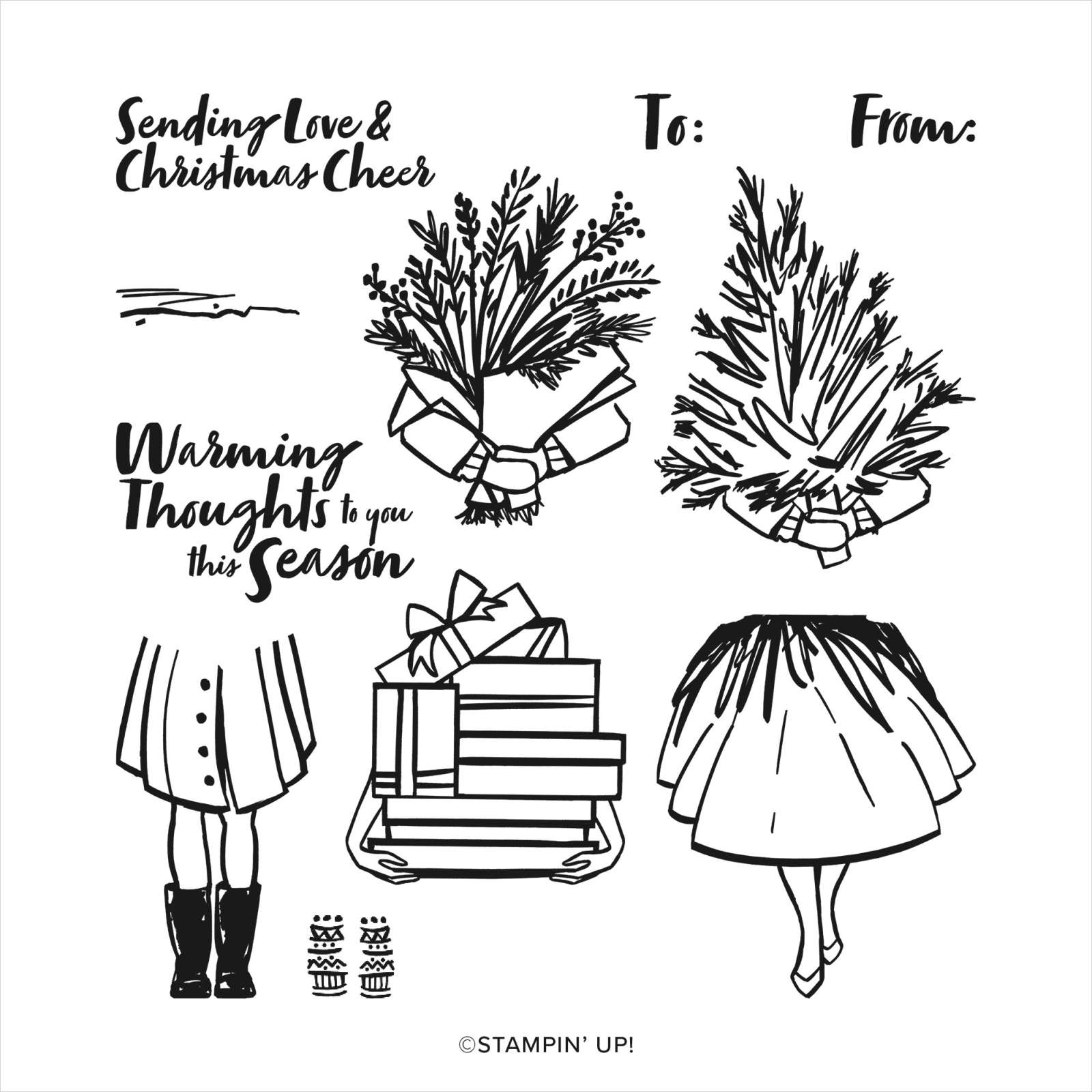 DELIVERING CHEER PHOTOPOLYMER STAMP SET