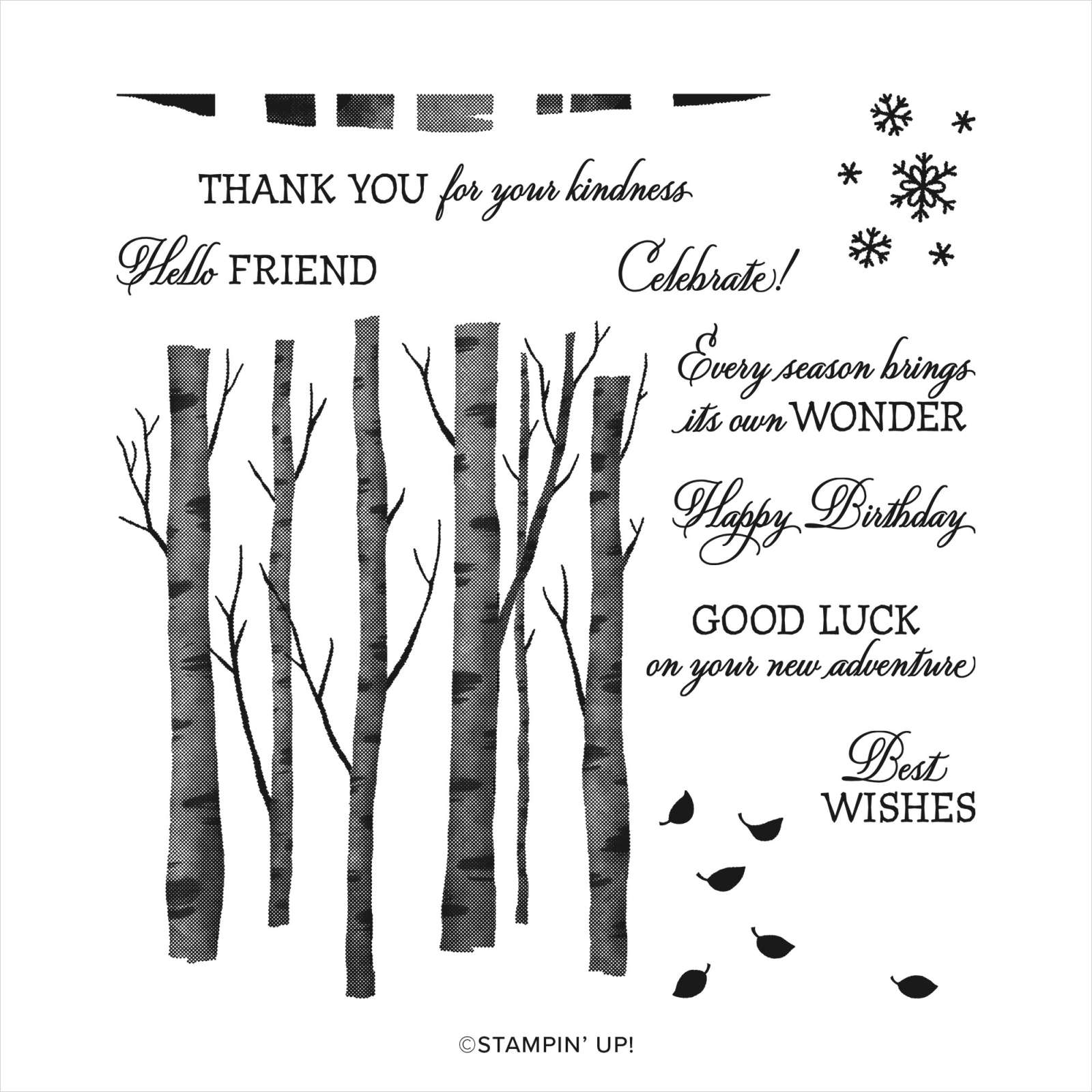 WELCOMING WOODS PHOTOPOLYMER STAMP SET