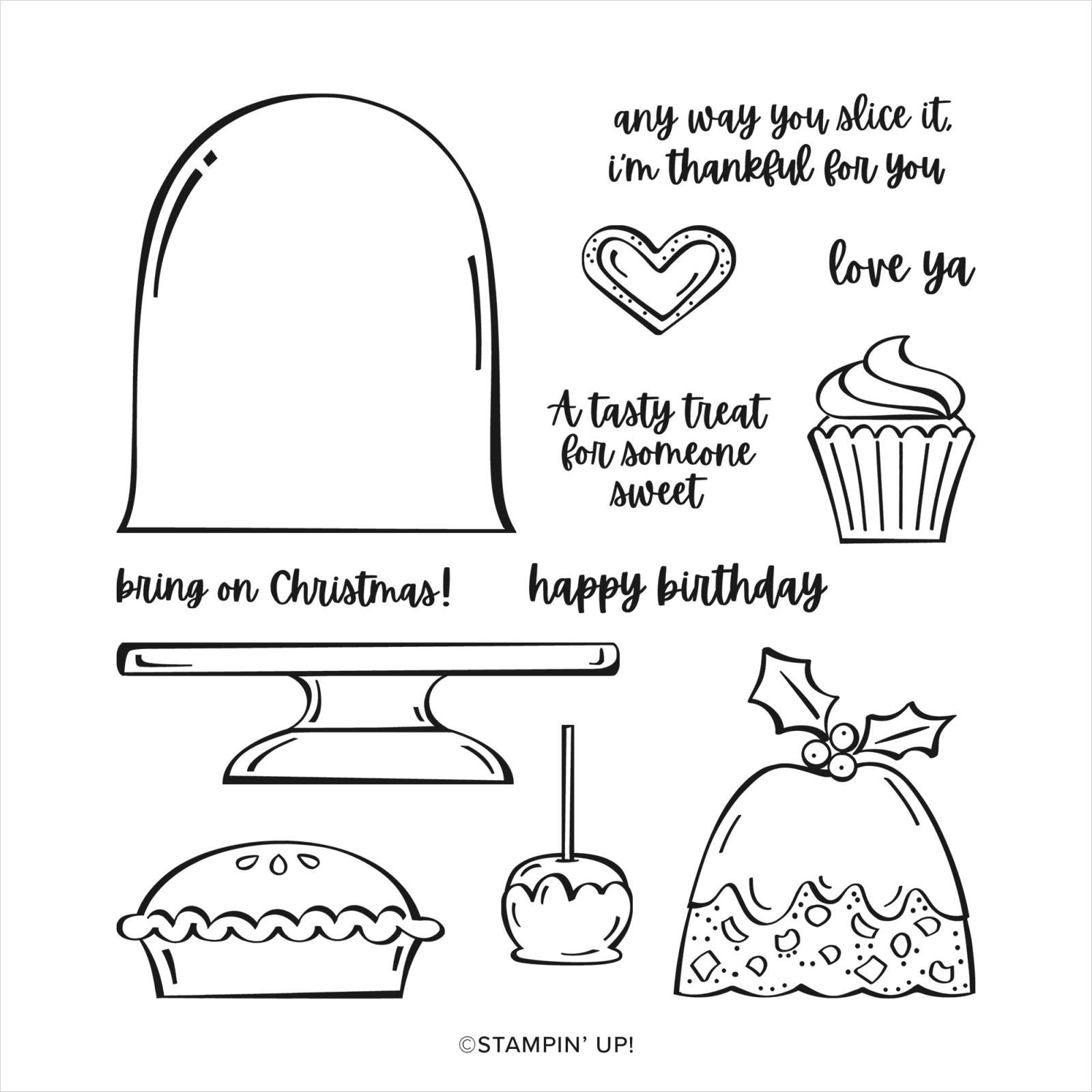 SWEETS & TREATS PHOTOPOLYMER STAMP SET
