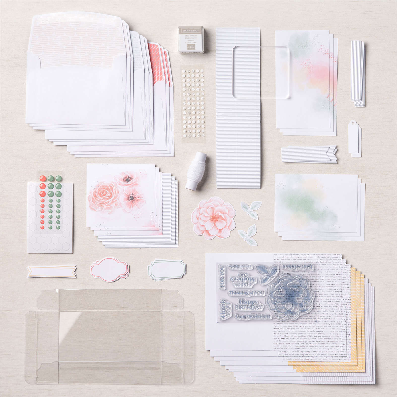 SENTIMENTAL ROSE* CARD KIT (ENGLISH)