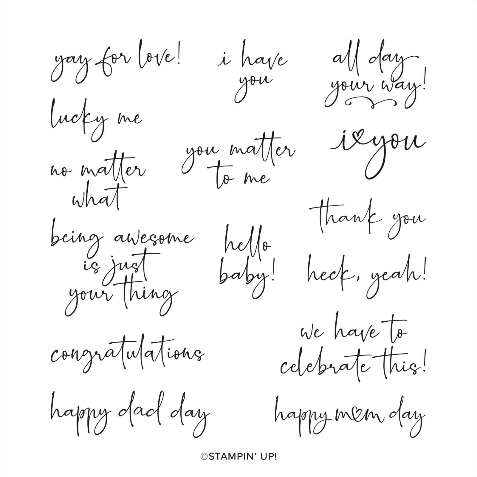 HAPPY & HEARTFELT CLING STAMP SET (ENGLISH)