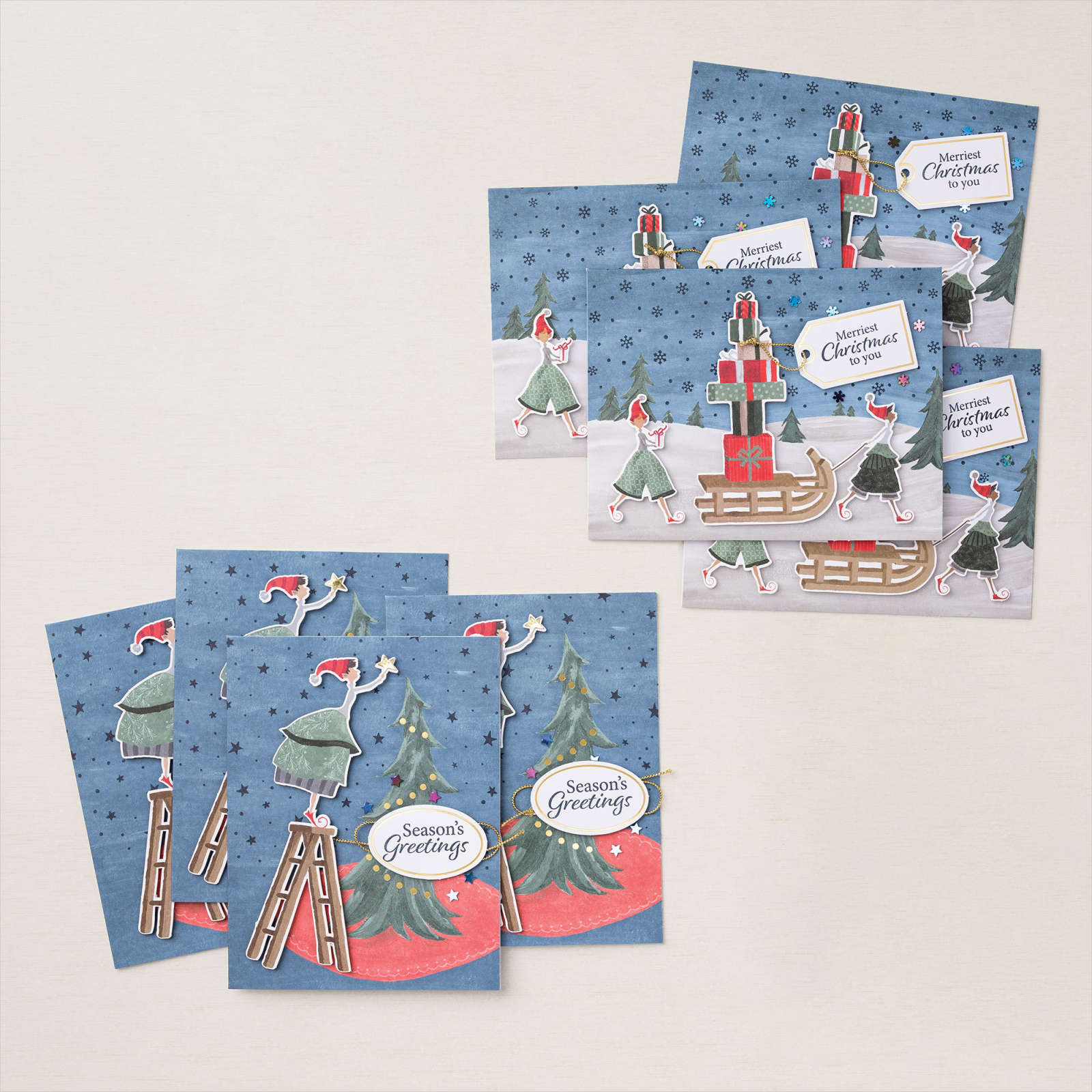 KIT DE CARTES FANTAISIE DE NOËL (FRANÇAIS)