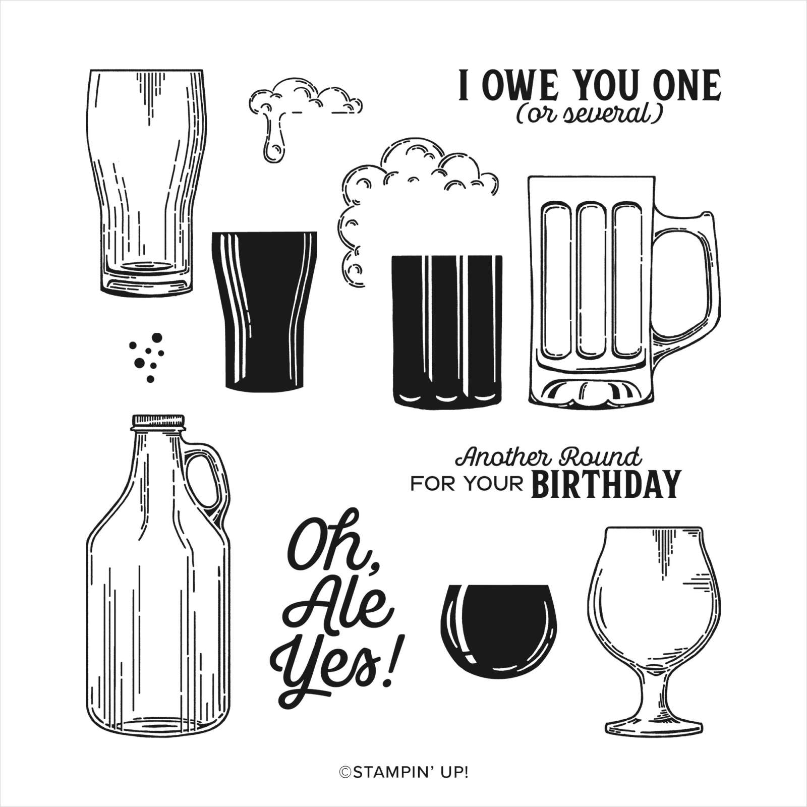 BREWED FOR YOU PHOTOPOLYMER STAMP SET (ENGLISH)