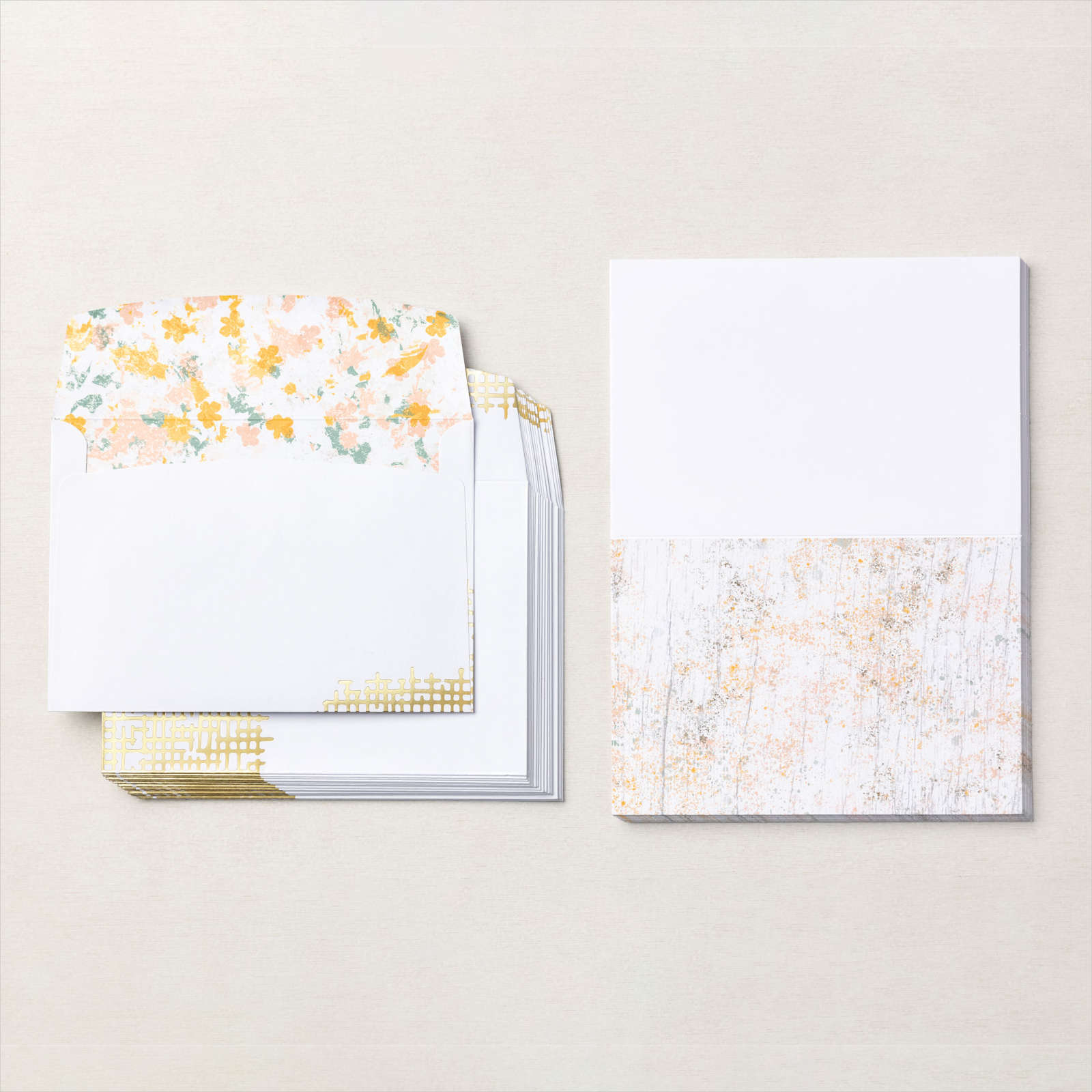 CARTES ET ENVELOPPES SOUVENIRS ET CIE TEXTURE CHIC