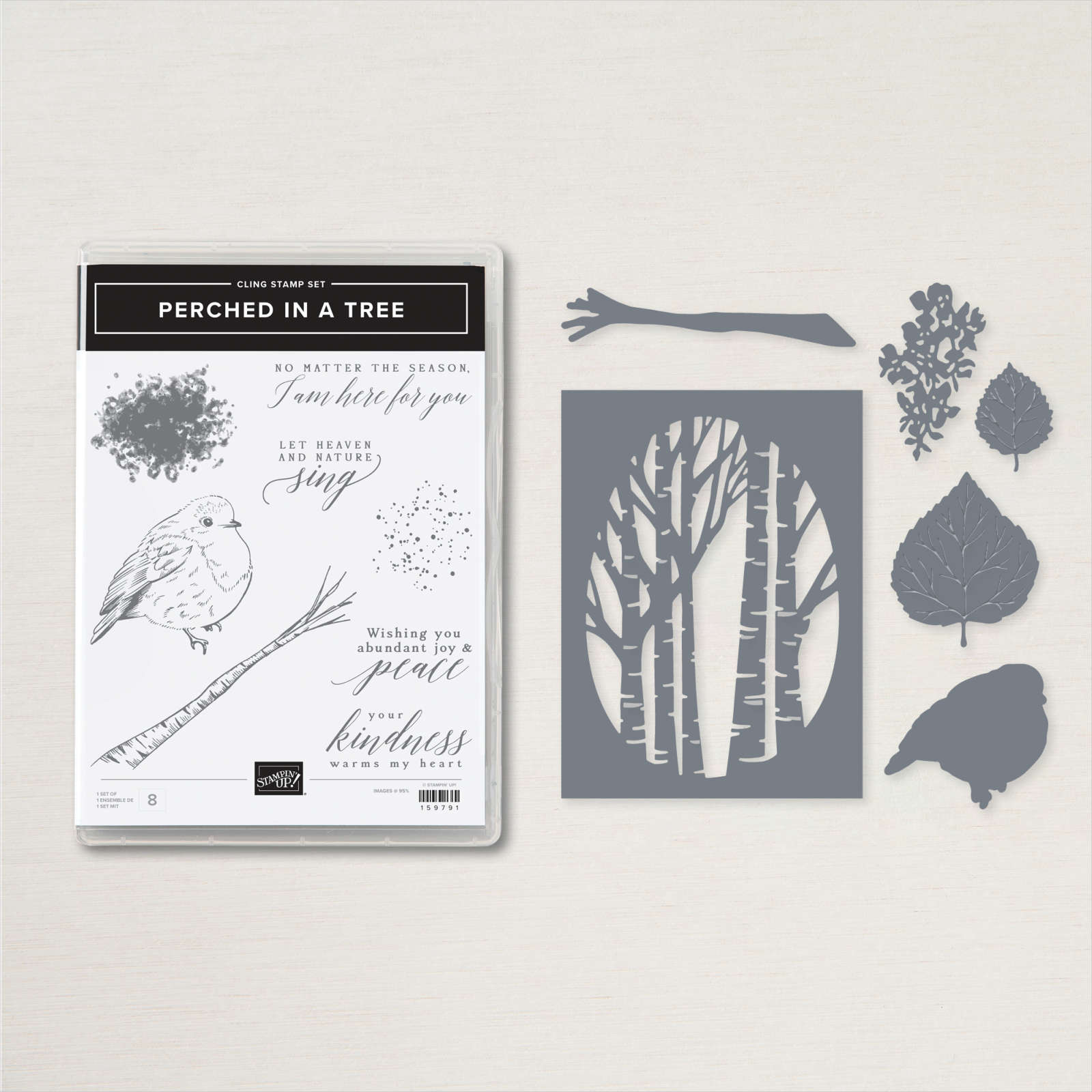 something fancy cling stamp set (english)