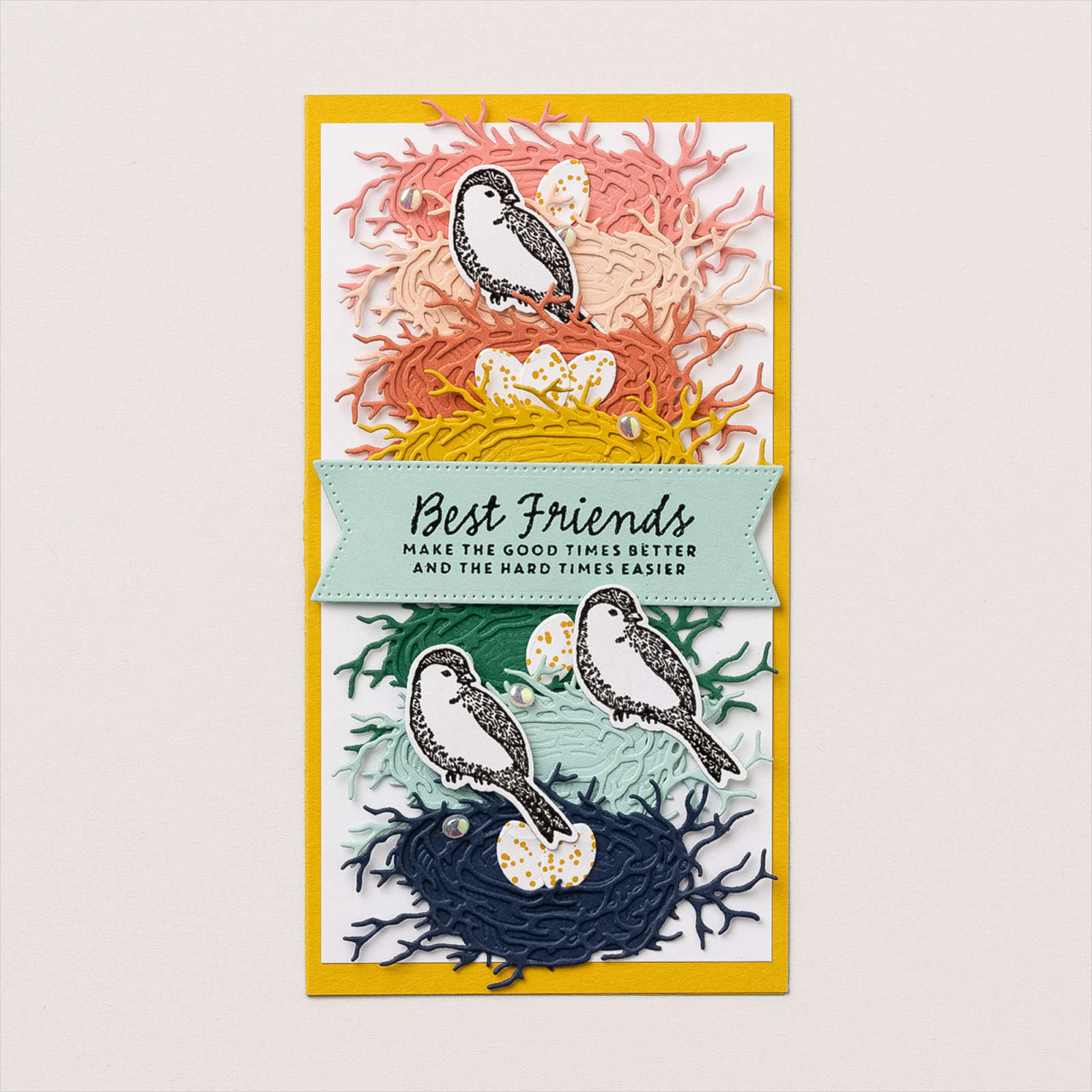 NESTED FRIENDS CLING STAMP SET (ENGLISH)