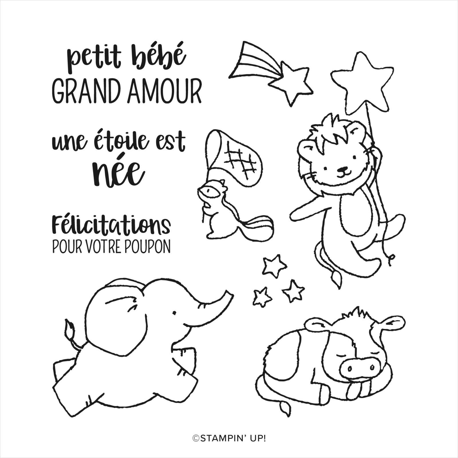 SET DE TAMPONS AMOVIBLES PETITS RÊVEURS (FRANÇAIS)