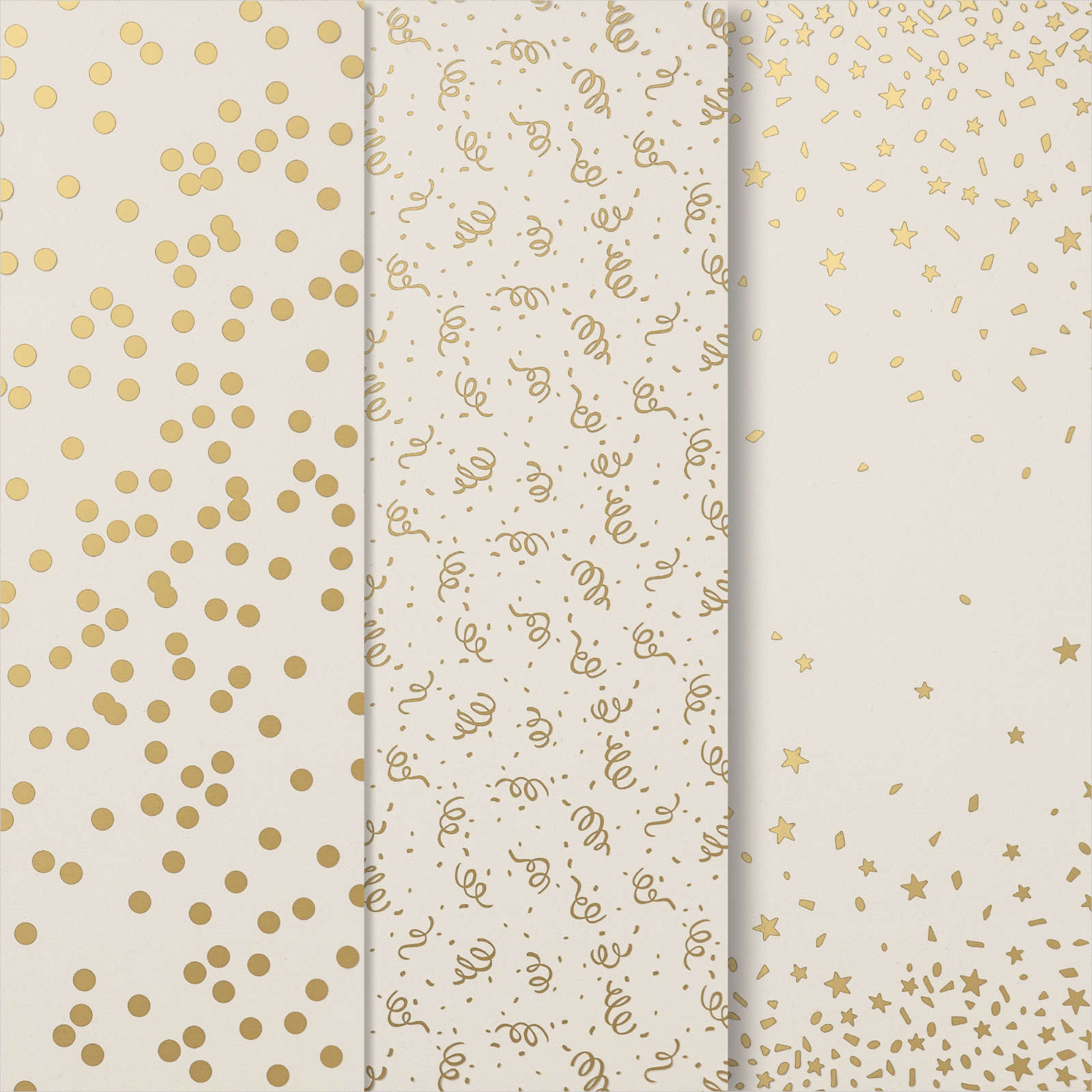 SPECIAAL DESIGNPAPIER FEESTELIJK GOUD 12" X 12" (30,5 X 30,5 CM)