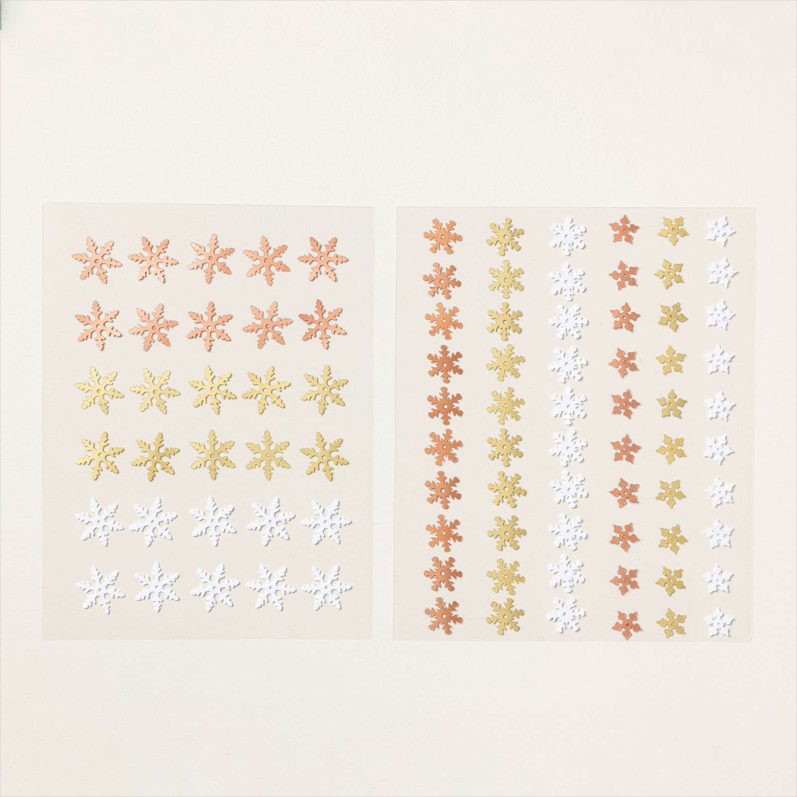 Adhesive-Backed Snowflakes Assortment