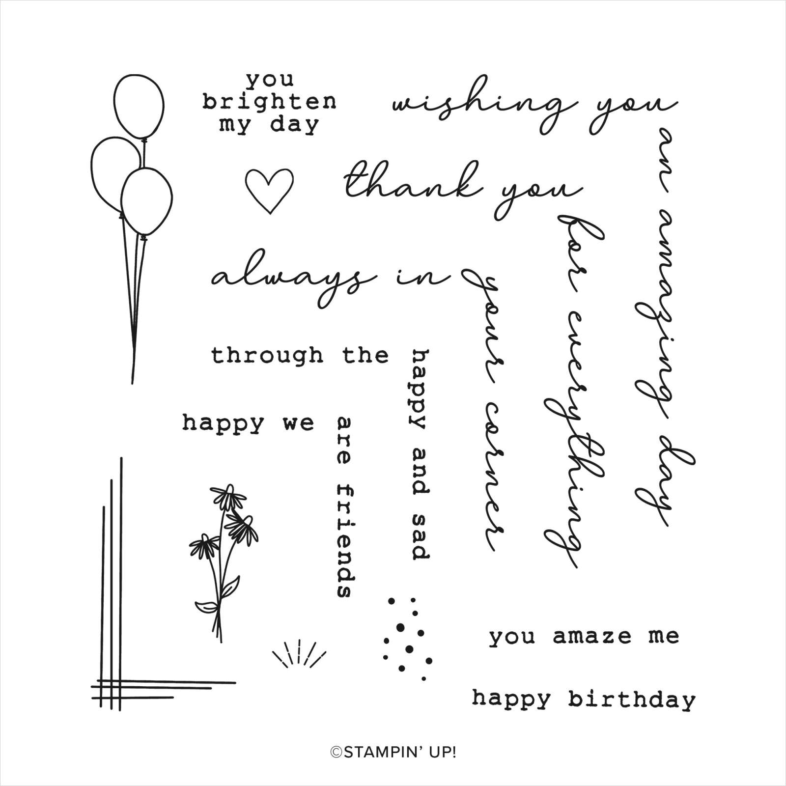 SPRING CORNERS PHOTOPOLYMER STAMP SET (ENGLISH)