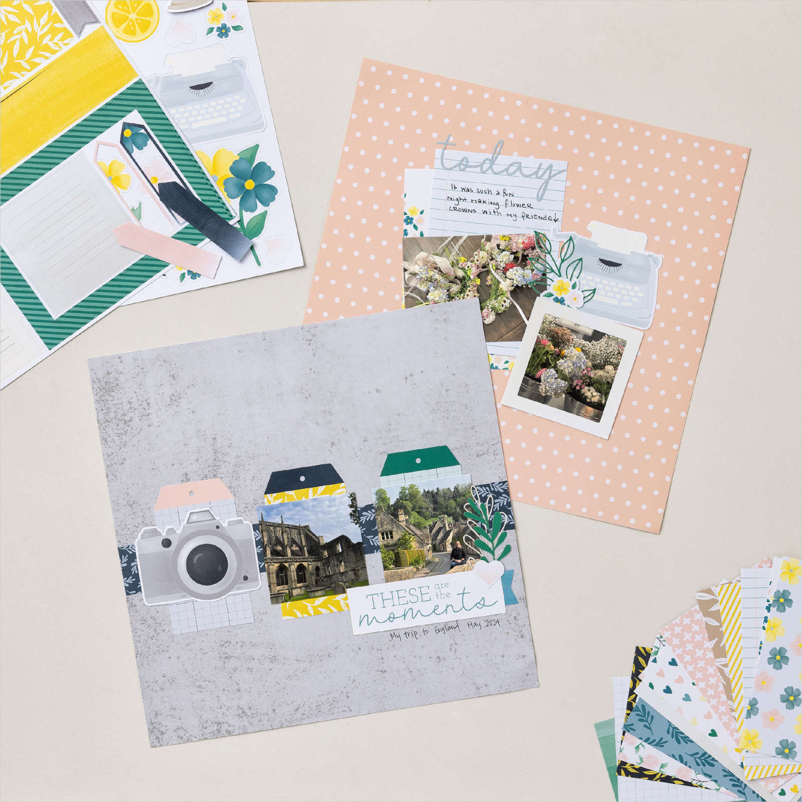 KREATIVSET SCHÖNE ERINNERUNGEN FÜR SCRAPBOOKS