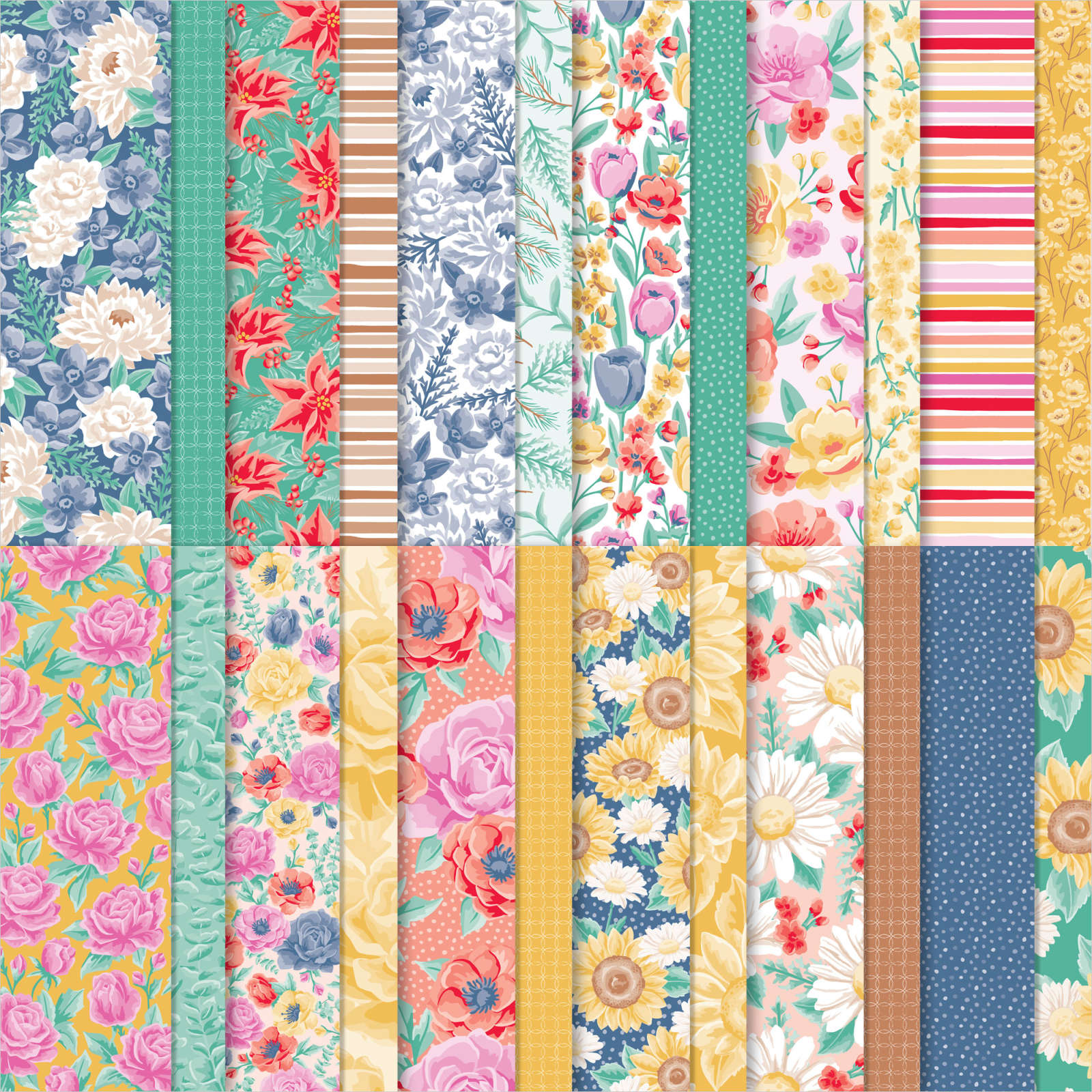 FLOWERS FOR EVERY SEASON DESIGNER SERIES PAPER