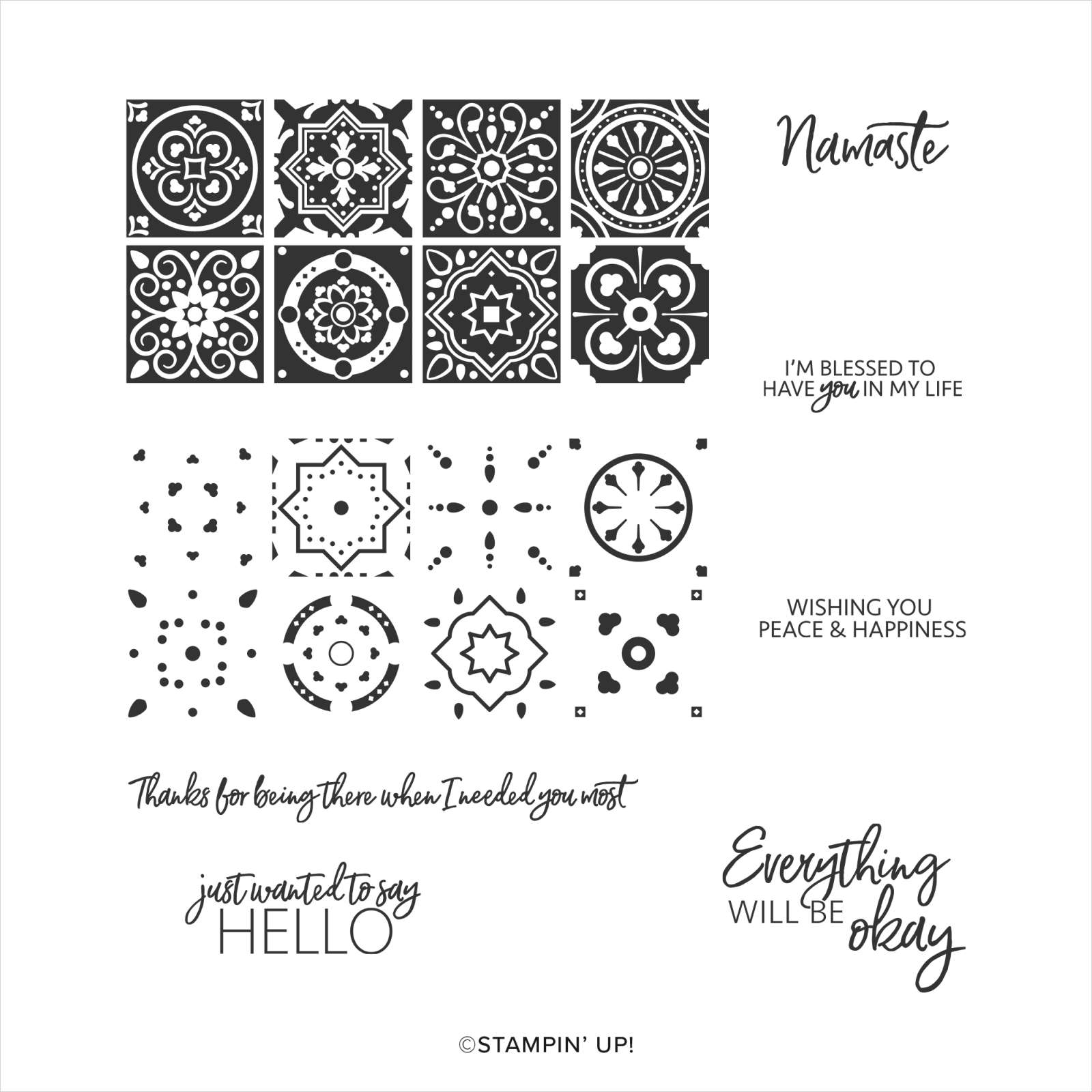 TODAY'S TILES PHOTOPOLYMER STAMP SET