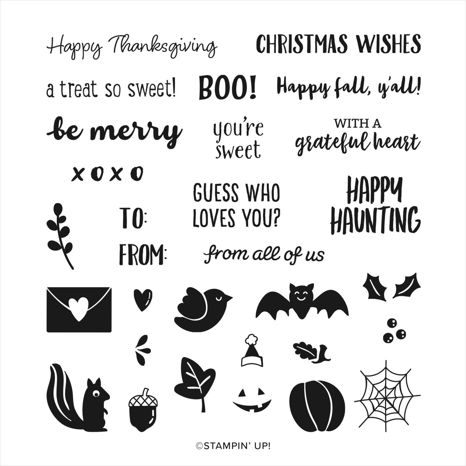 BANNER YEAR PHOTOPOLYMER STAMP SET (ENGLISH)