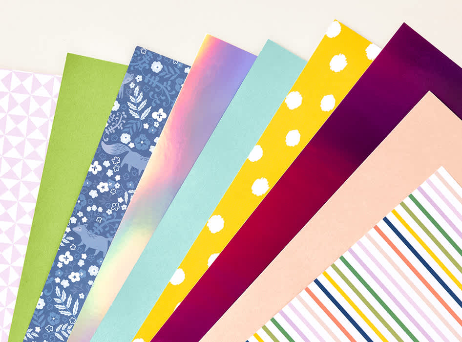 Scrapbooking paper top