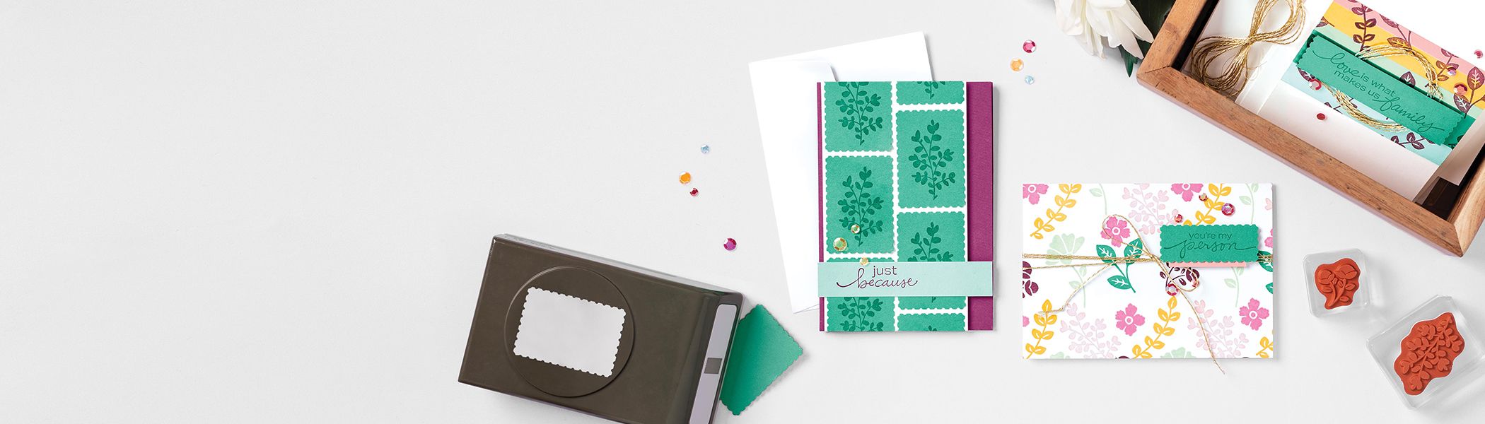 The Posted for You Bundle products with card samples