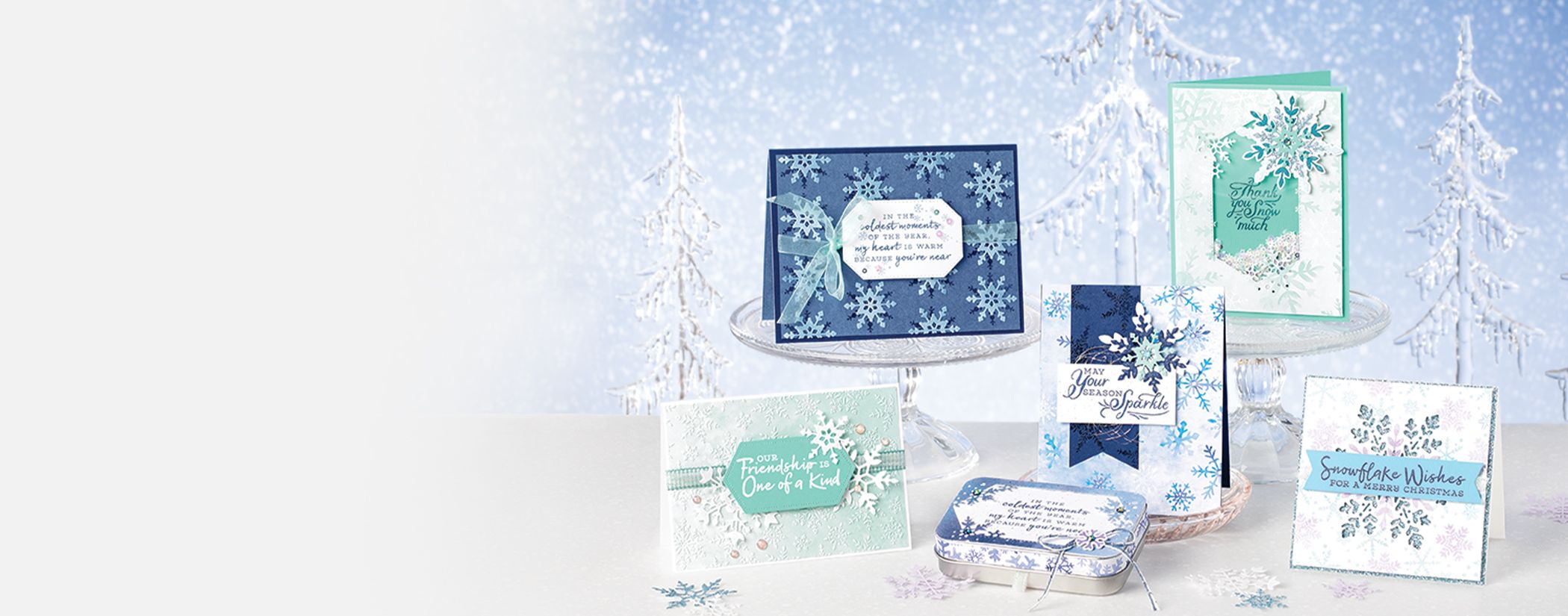 スタンピンアップ SNOWFLAKE WISHES スタンプセット・ダイ
