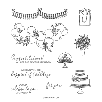 PRETTIEST BIRTHDAY CLING STAMP SET