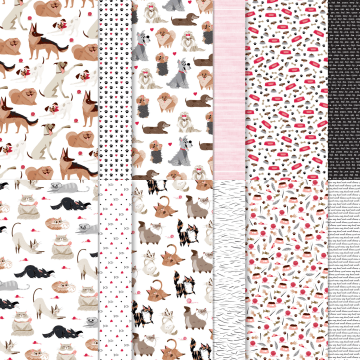 PLAYFUL PETS DESIGNER SERIES PAPER #152489