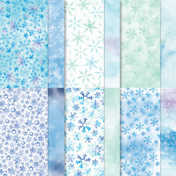 SNOWFLAKE SPLENDOR DESIGNER SERIES PAPER #153512