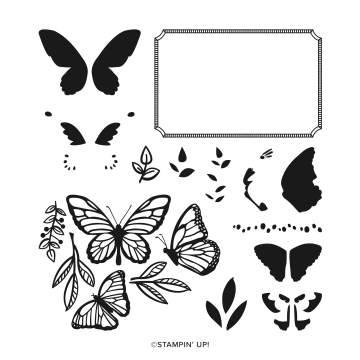 FLOATING & FLUTTERING PHOTOPOLYMER STAMP SET