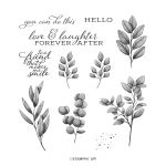 FOREVER FERN CLING STAMP SET (ENGLISH)