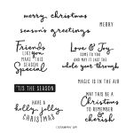 CHRISTMAS TO REMEMBER CLING STAMP SET (ENGLISH)