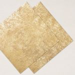 DISTRESSED GOLD 12&quo; X 12&quo; (30.5 X 30.5 CM) SPECIALTY PAPER