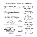 WONDERFUL THOUGHTS PHOTOPOLYMER STAMP SET (ENGLISH)