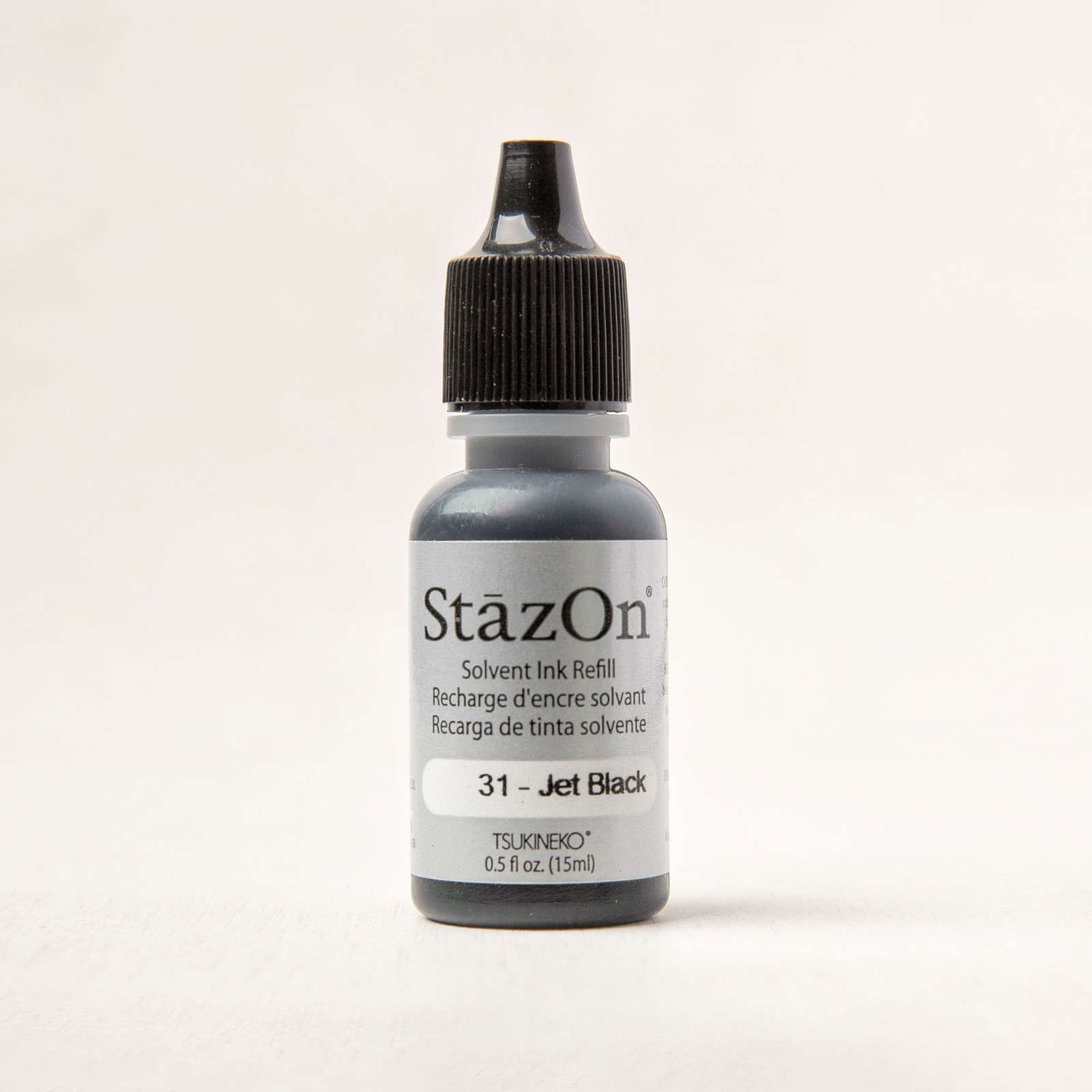 Crafts N' Things - 1 X StazOn Ink Pad + Refill Bottle (Black)