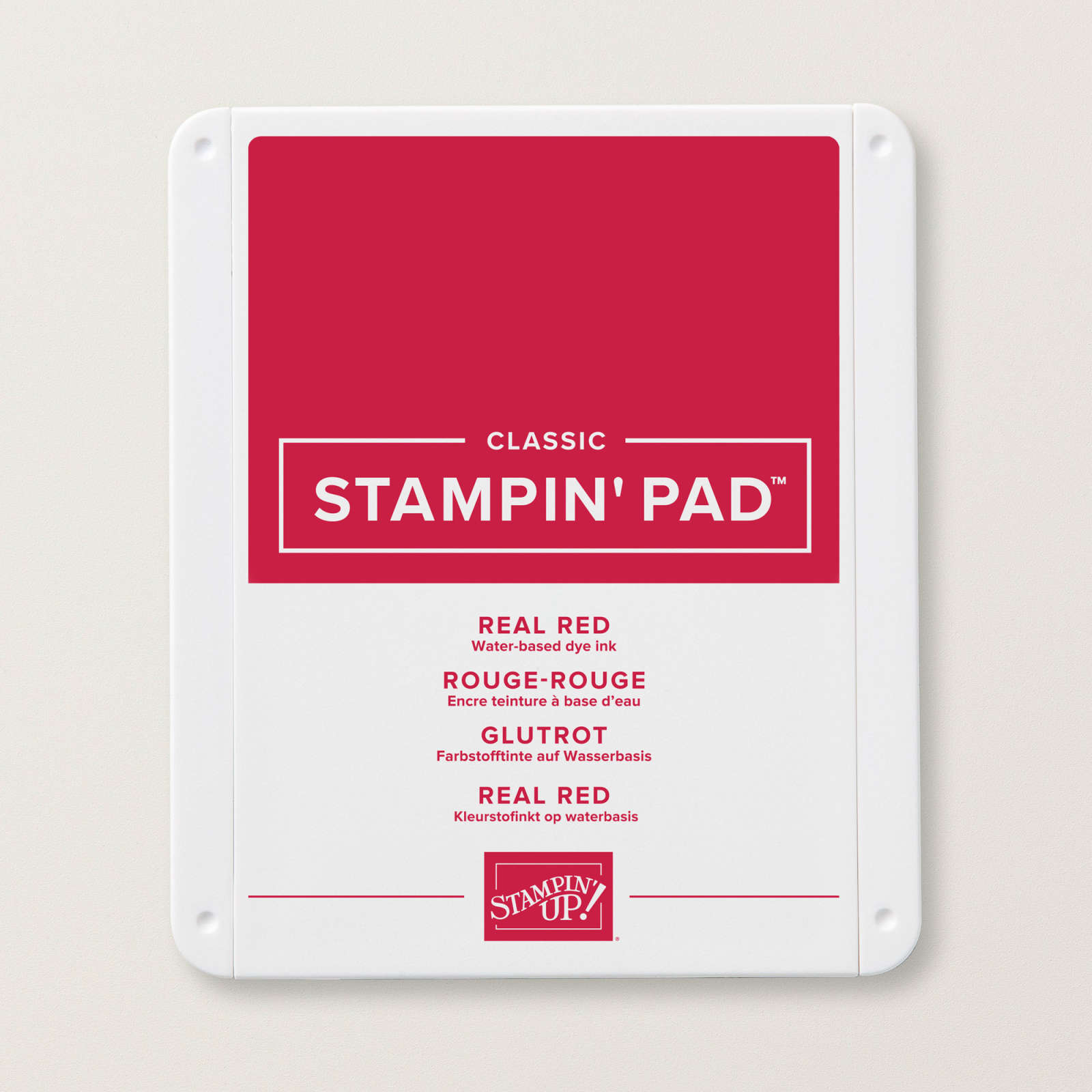 Stamp-Ever Traditional Felt Stamp Pads, Red, Black, 1 Each