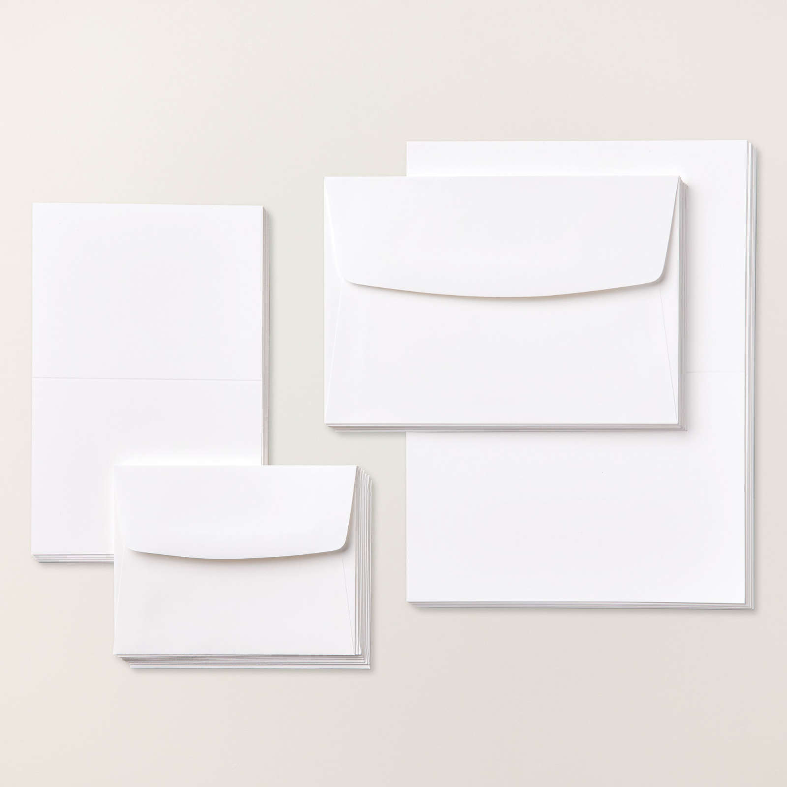 BASIC WHITE ASSORTED MEMORIES & MORE CARDS & ENVELOPES