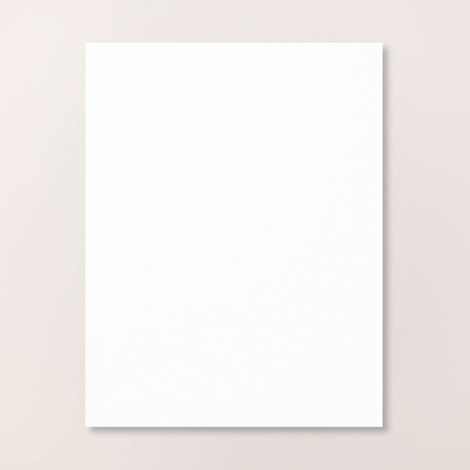 Pure White Card Stock - 8 1/2 x 11 in 80 lb Cover Smooth