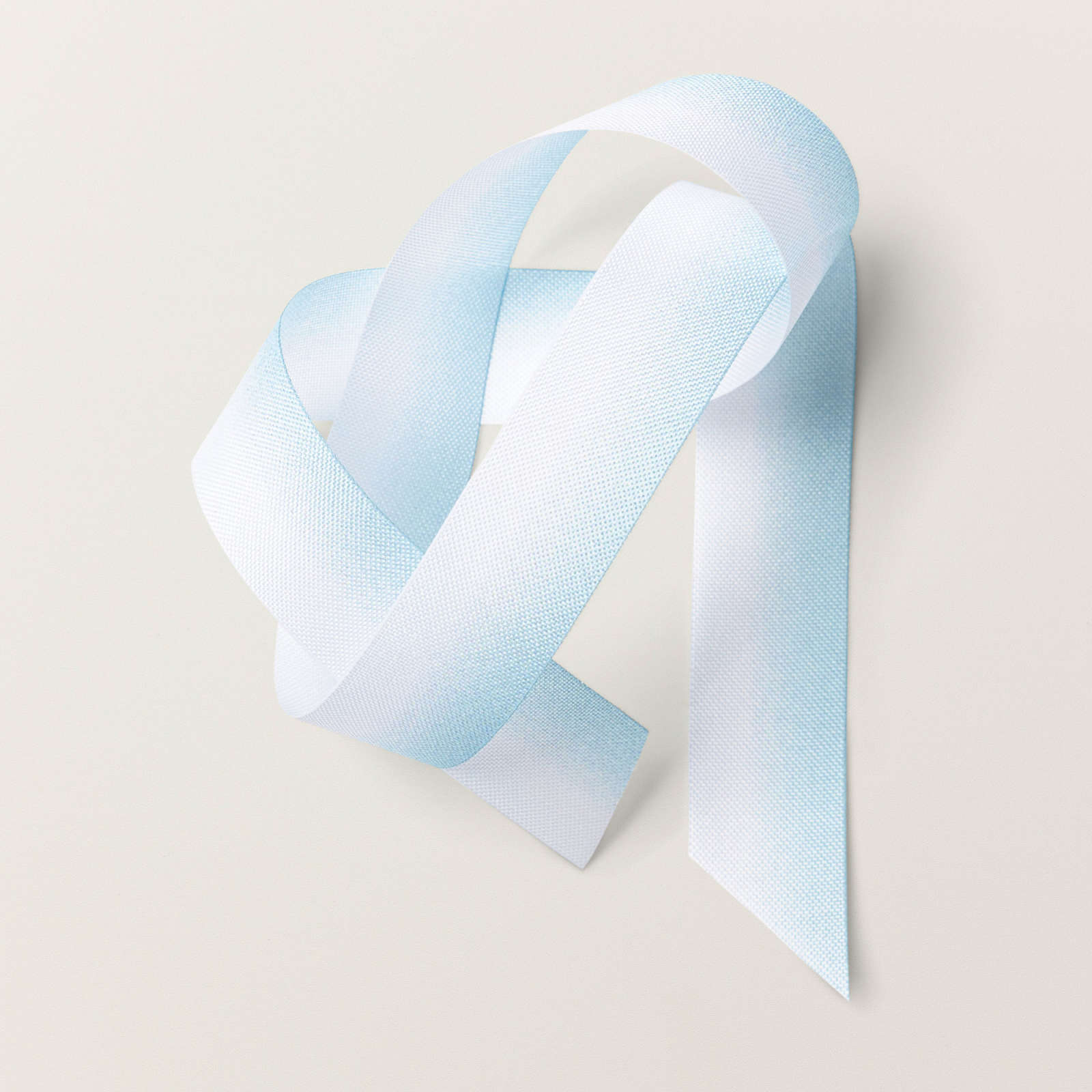 Balmy Blue & White 1/2 Variegated Ribbon