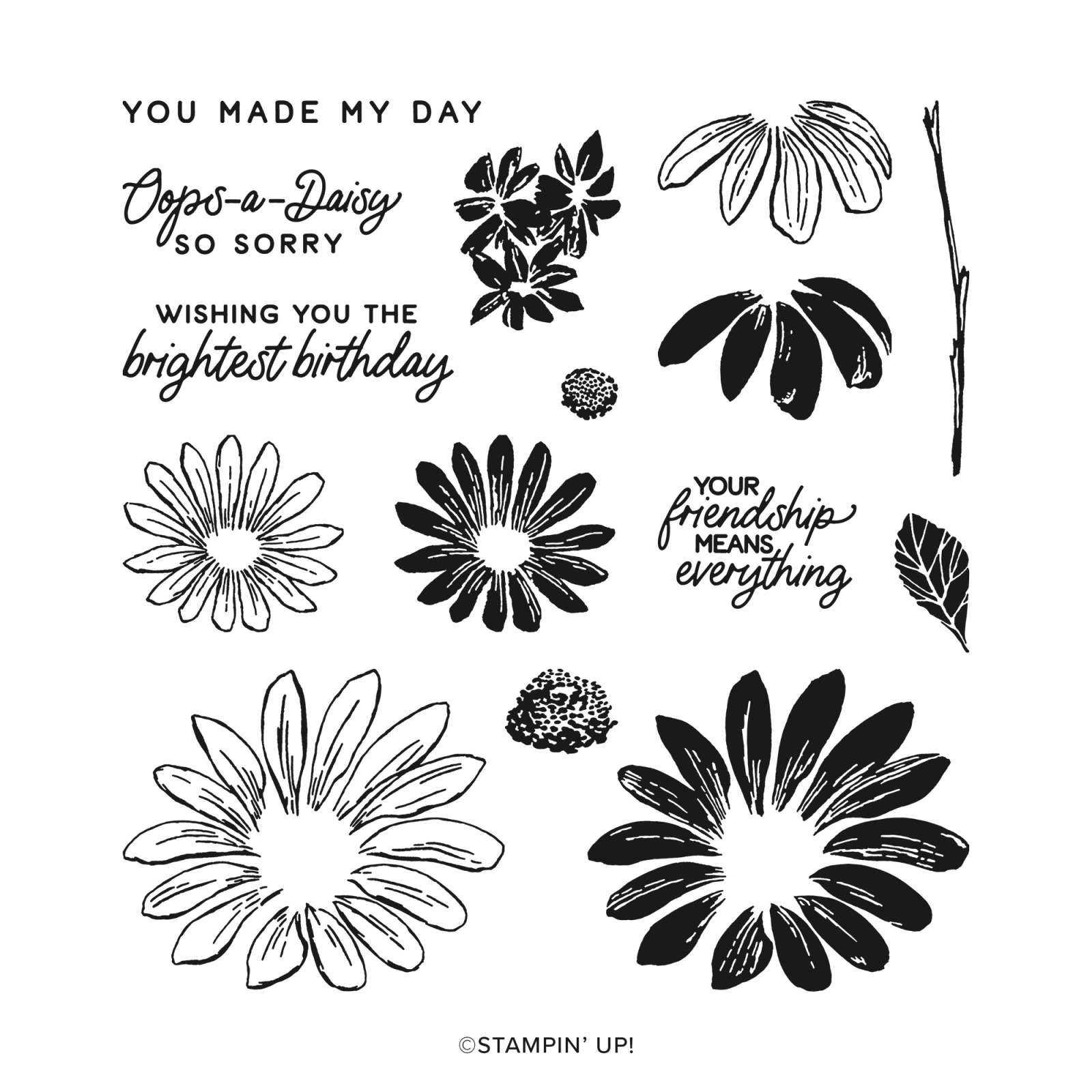 Daisy Flower Self-Inking Stamp