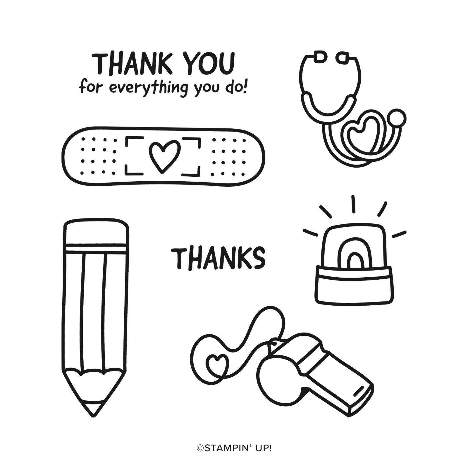 Everyday Thanks Stamp Set By Stampin Up 