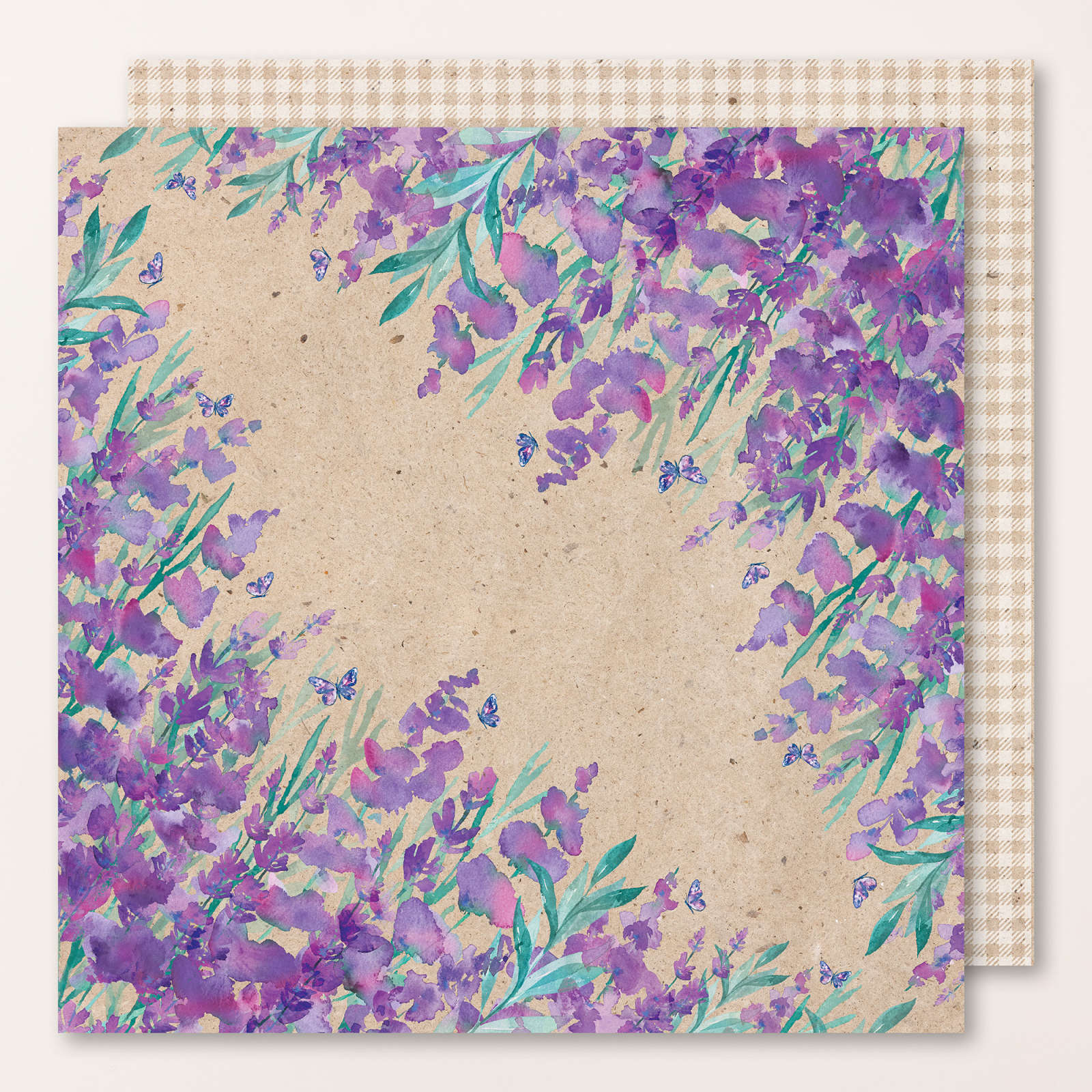 DESIGNERPAPIER 12" X 12" (30,5 X 30,5 CM) LAVENDELBLÜTE