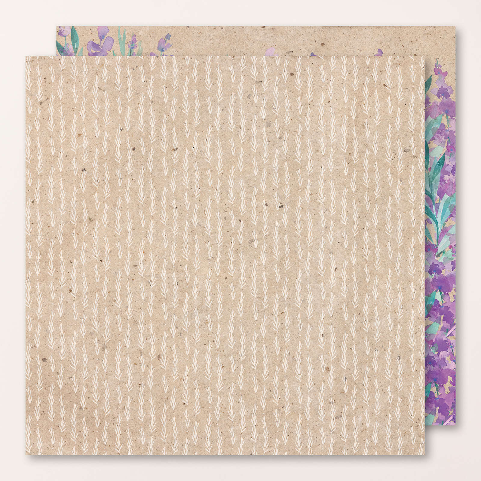 DESIGNERPAPIER 12" X 12" (30,5 X 30,5 CM) LAVENDELBLÜTE