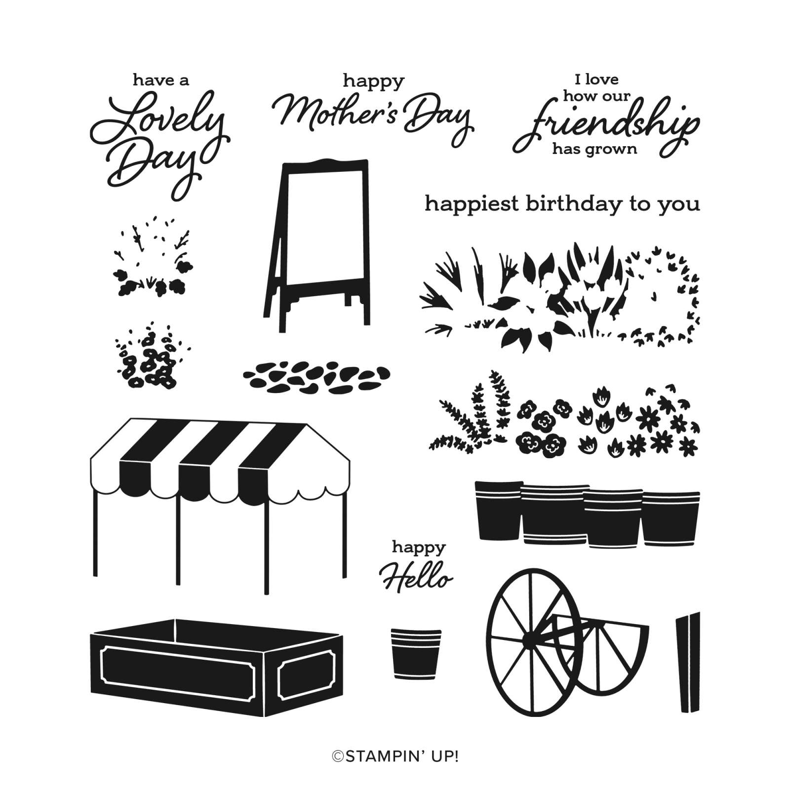 Stempelset Flower Cart von Stampin’ Up!