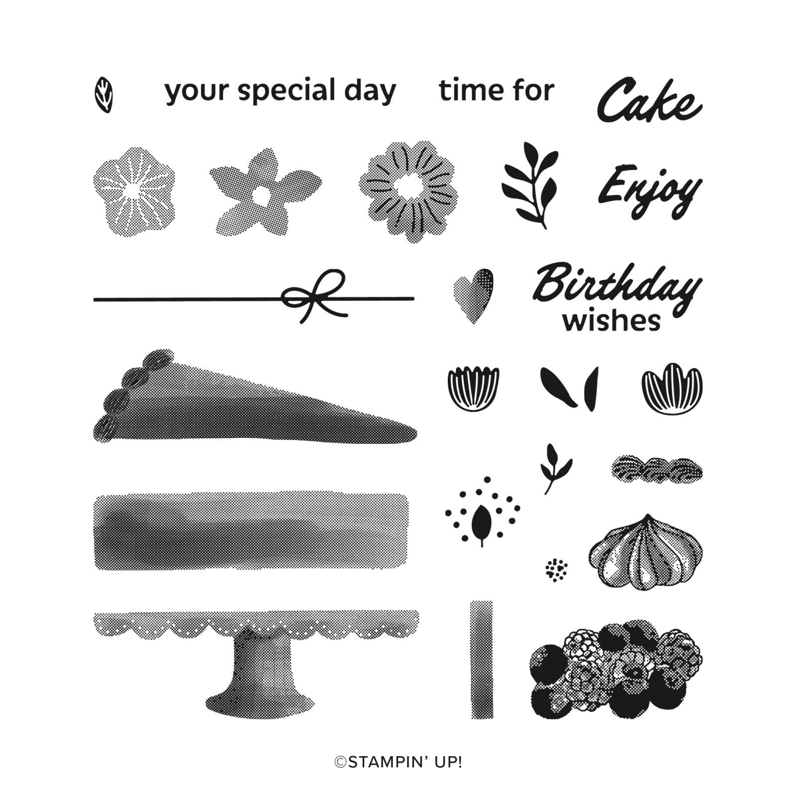 Cake Fancy Stamp Set By Stampin’ Up!