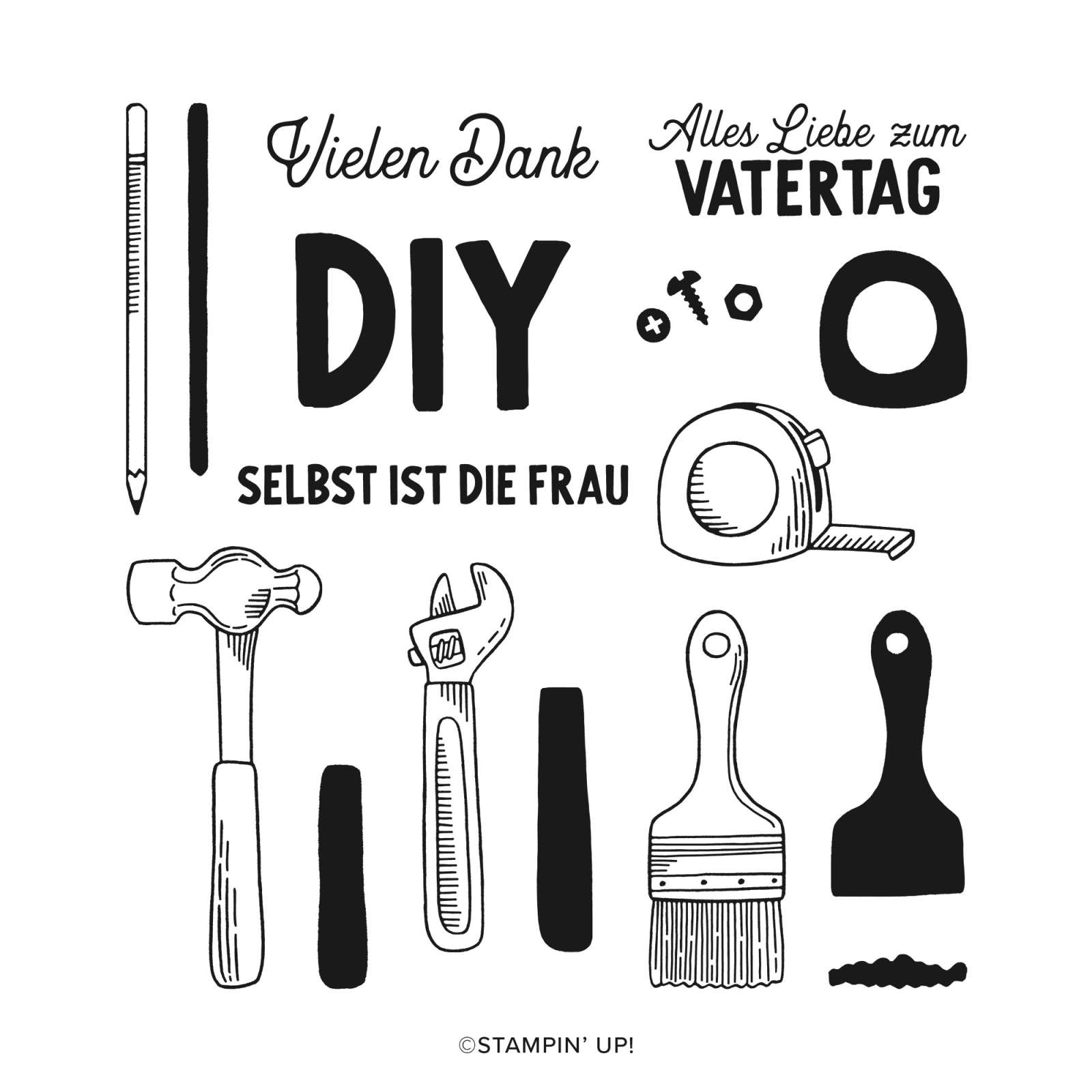 STEMPELSET KLARSICHT WUNDERBARES WERKZEUG (DEUTSCH)