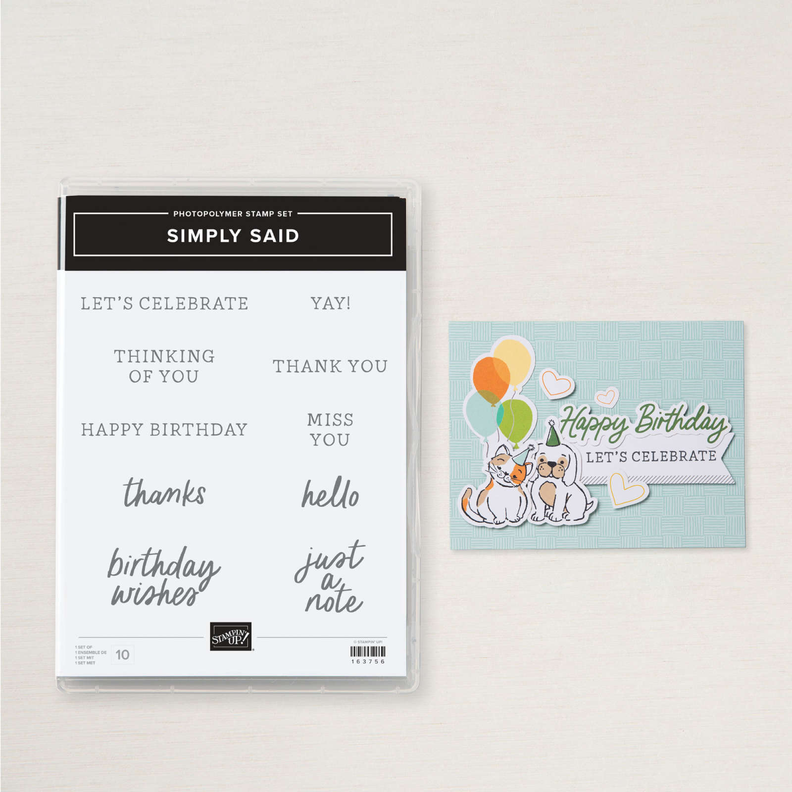 SIMPLY SAID MIX & MATCH PHOTOPOLYMER STAMP SET (ENGLISH)
