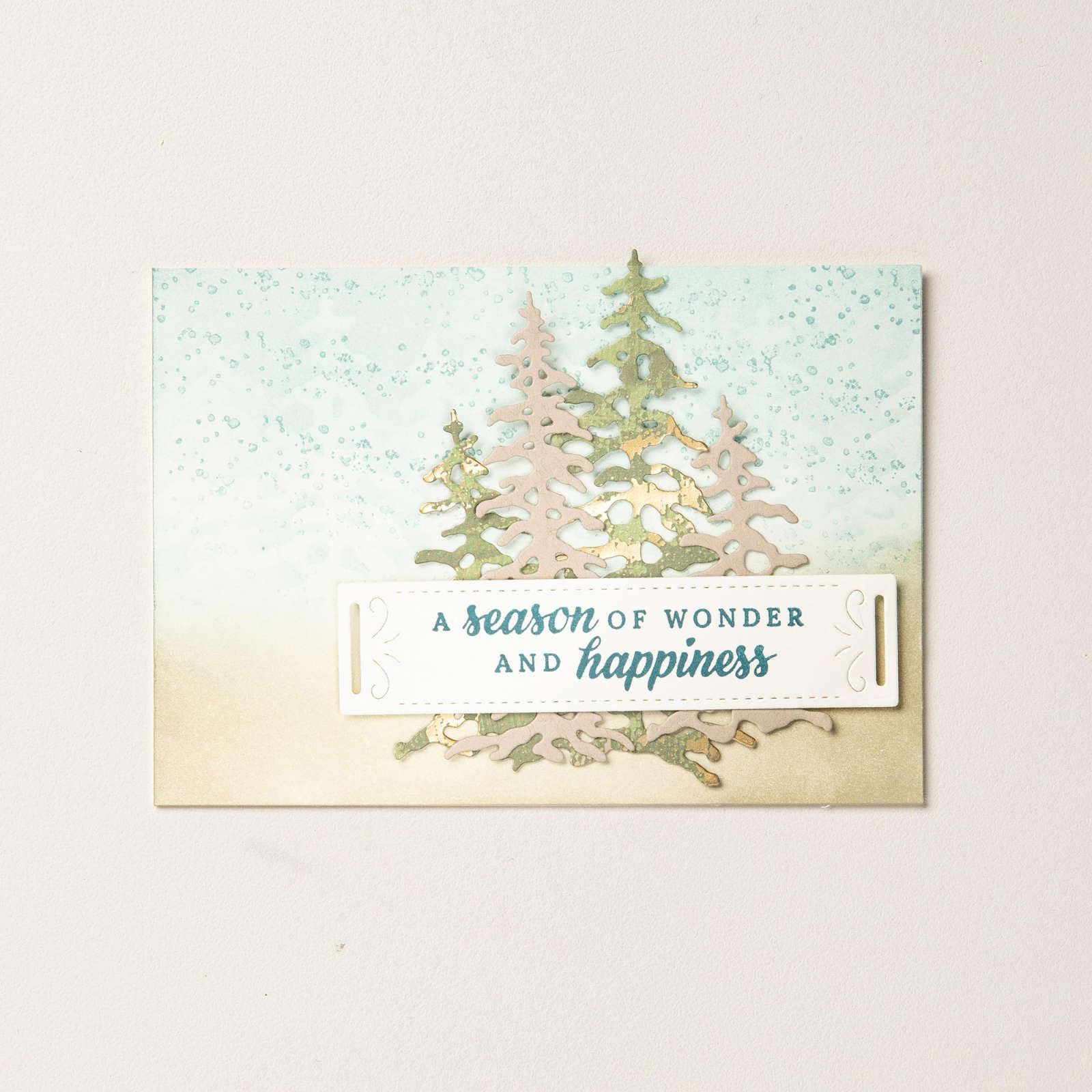 BESONDERES DESIGNERPAPIER 12" X 12" (30,5 X 30,5 CM) ELEGANTE WEIHNACHTSZEIT